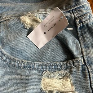 Women’s Size 16 Old Navy Distressed Denim Skirt